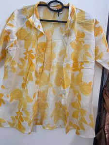 Brand New Floral Button Down Shirt
