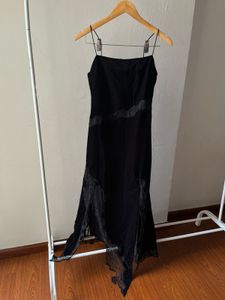 🖤Y2K Black Velvet &amp; Lace Maxi Dress 🖤