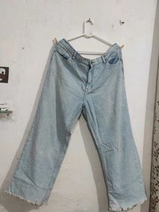 Wide Leg Denim Jeans