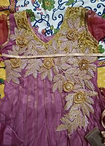 Beautiful Purple Anarkali Partywear Suit Sets