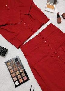 ❤️ Red Top And Skirt Set ❤️