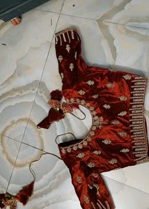 One Time Uss Reception Lehnga
