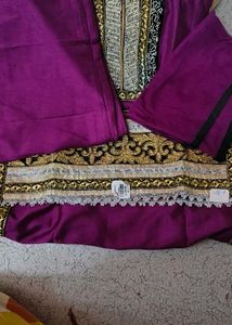 New Purpel Indan Outfit Kurta Set Long