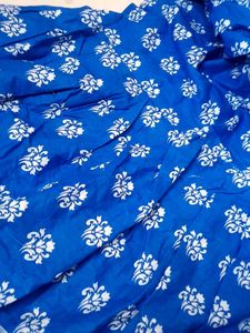 Blue Floral Print Dress