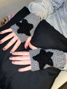 Handmade Star Fingerless Gloves