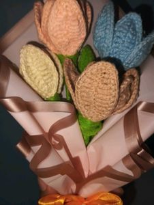Crochet Tulip Bouquet