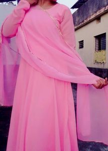 Pretty Pink Anarkali Suit