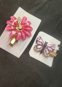 Cute Hair Clips - Flower & Butterfly