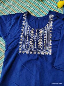 Embroidered Kurta Top