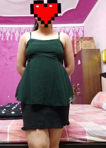 Drak Green Top For Summers