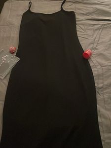 Black Pinteresty Strap Dress
