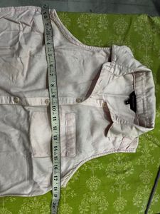 Baby Pink Sleeveless Shirt