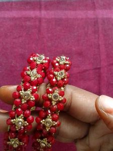 Beaded &amp; Gold Bangle Set