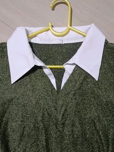 Korean Full sleeves Collar T-shirt