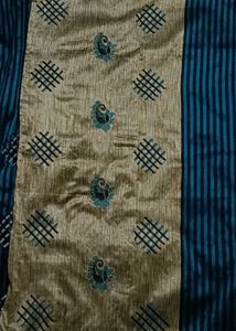 Striped Green Saree