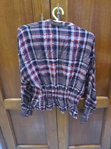 Coffee Checkered Shirt