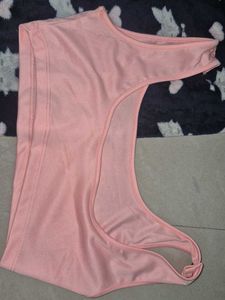 Cute Pajama Set Kitty-Furr Pants &amp; Pink Bralette