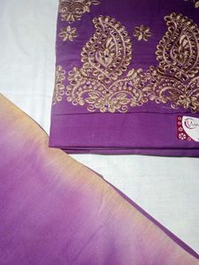 Elegant Purple Embroidered Kurta Set