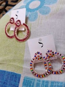 One Model And Multiple Colour Earrings