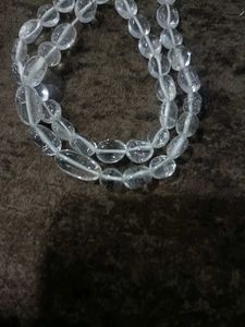 Clear Quartz Oval Beads Strand