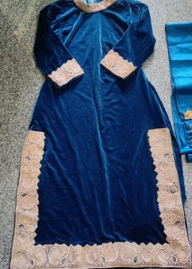 Velvet Kurta Set