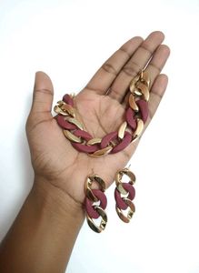 Chain Necklace &amp; Earring Set