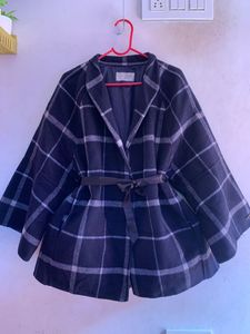 Plaid Belted Coat