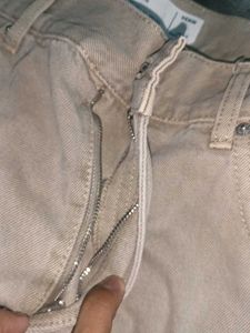 Vintage Tan Beige  Denim Jeans