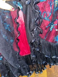 Floral Embroidered Skirt