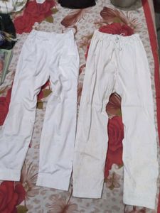 White Cotton Trauser