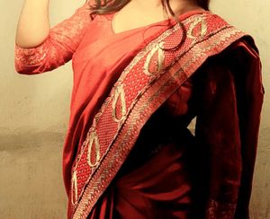 Elegant Red Saree