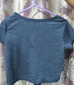 Sequin ZAP! Tie-Front Crop Top