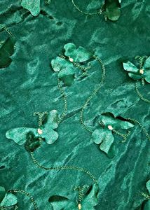 Net Green Butterfly Kurti Free With Churi