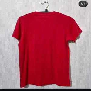 LI-NING COTTON TSHIRT ( red )