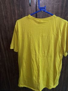 Yellow Graphic Print Tee