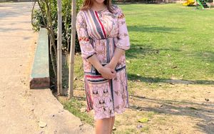 Pink Printed Dress