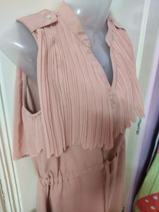 Ruffle Peach Dress