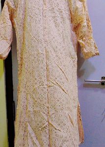 Yellow Printed Kurti