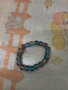 Beaded Blue Crystal Bracelet Handmade