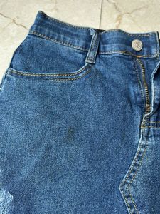 Denim Skort