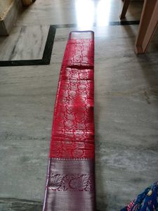 Elegant Red Banarasi Saree