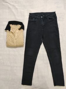 Sheer Shirt With Jeans