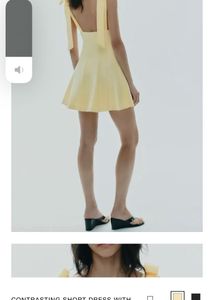 Zara Yellow Mini Dress