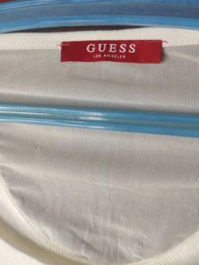 Guess White Long Sleeve Top
