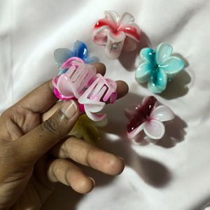 Flower Hair Claw Clips