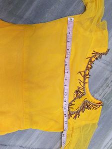 Hand Stitched Haldi Dress