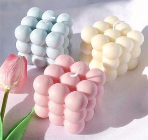 Pack Of 2 Bubble Candle (White And Blue Colour)