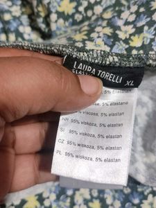 Grey Pyjama Lower Floral Print for 42 Waist