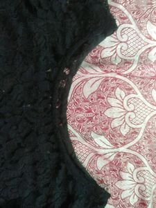 Black Net Top For Women