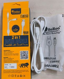 New 2 in 1 Data Cable